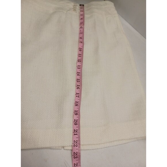 Cato Suit Set Cardigan Jacket Blazer & Skirt Ivory Tweed Textured Sz 10 Lined - Picture 8 of 12